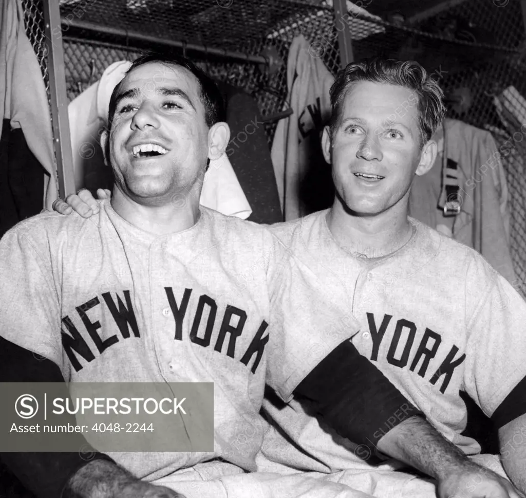 Yogi Berra and Whitey Ford, 1954