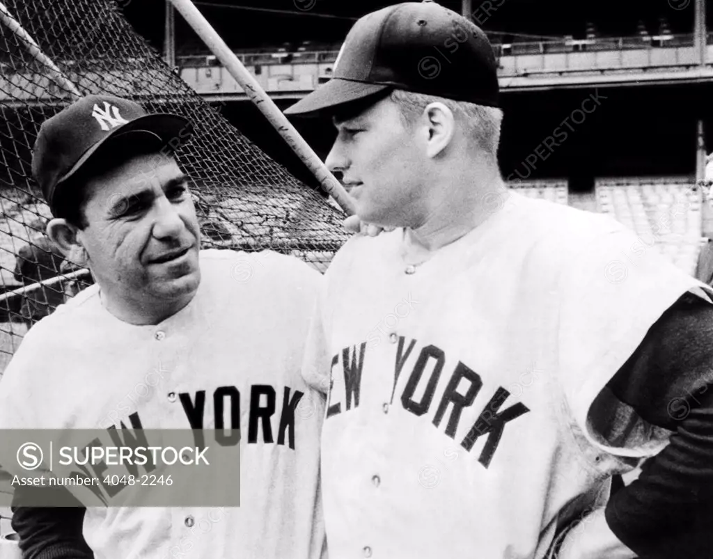 Yankees Manager Yogi Berra and Jim Bouton, 1964