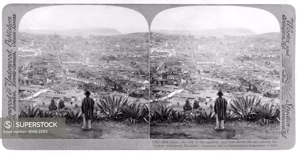 Quito, Ecuador, by Underwood & Underwood, circa 1907.