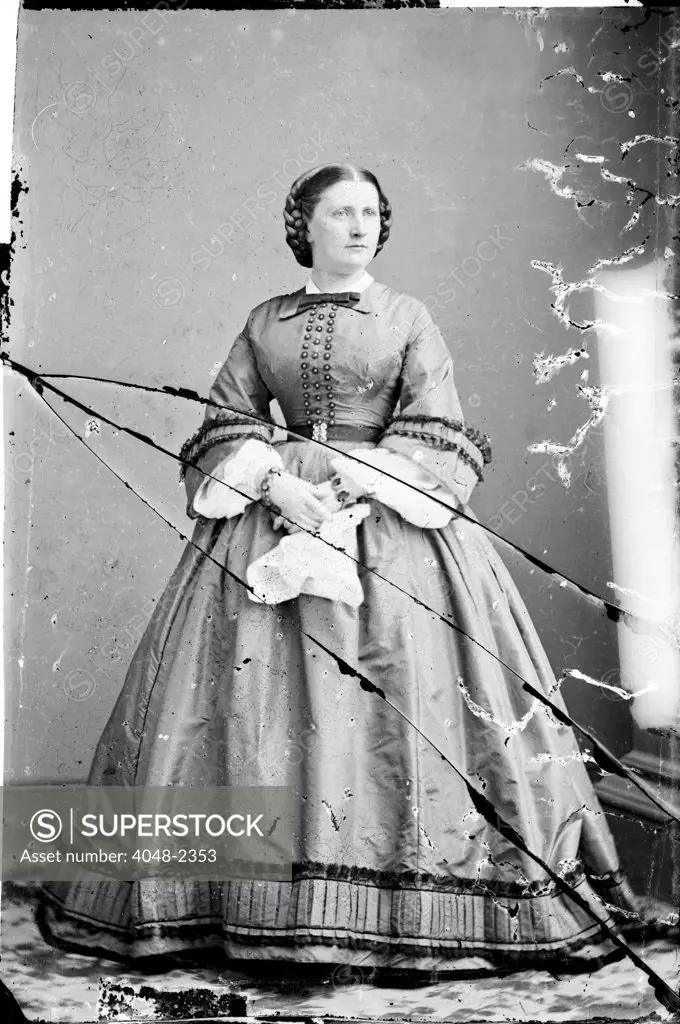 Harriet Lane, niece of  James Buchanan; acted as First Lady during his term as President. ca. 1855-1865.