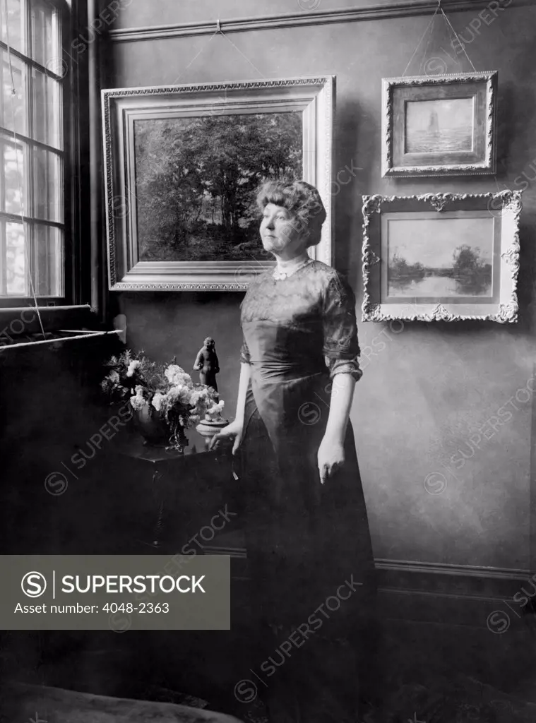 Ellen Azson Wilson (1860-1914), First Lady 1913-1914, 1912.