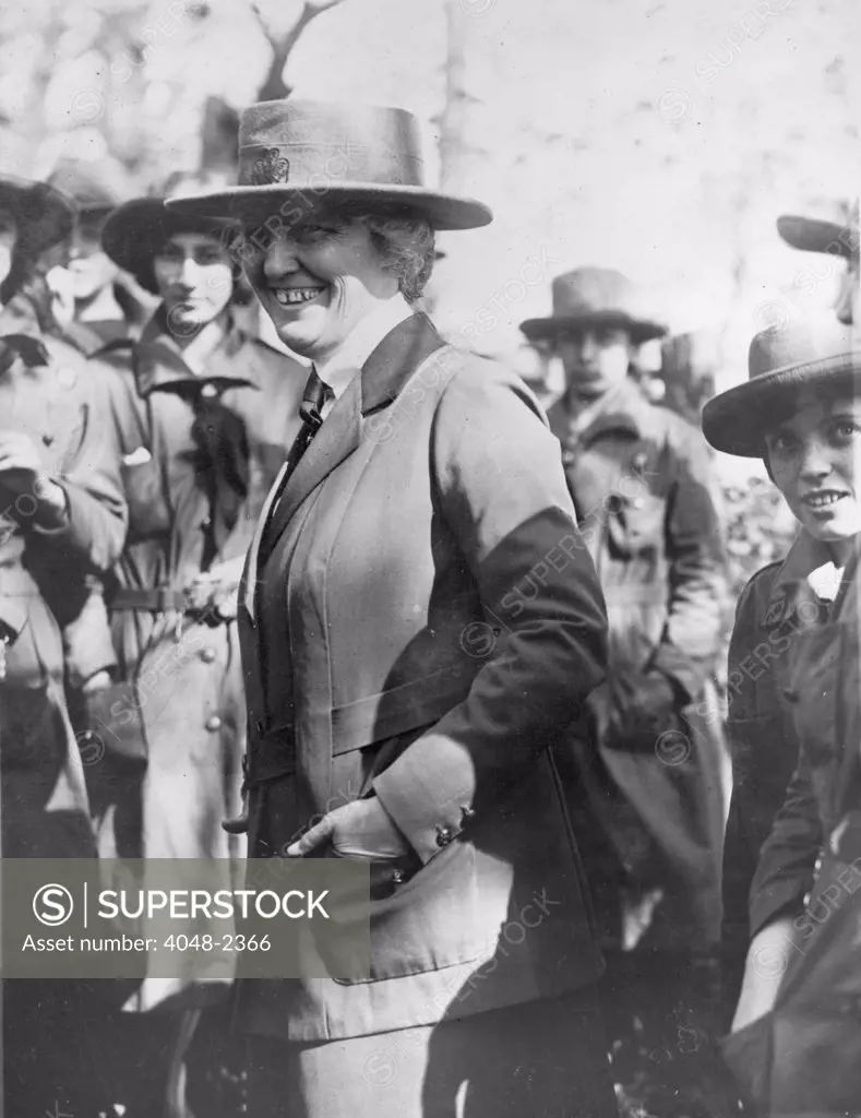 Lou Henry Hoover (1874-1944), First Lady 1929-1933; original caption: Mrs. Herbert Hoover, wife of the Secretary of Commerce, is President of the Girl Scouts of America, June 7, 1924.