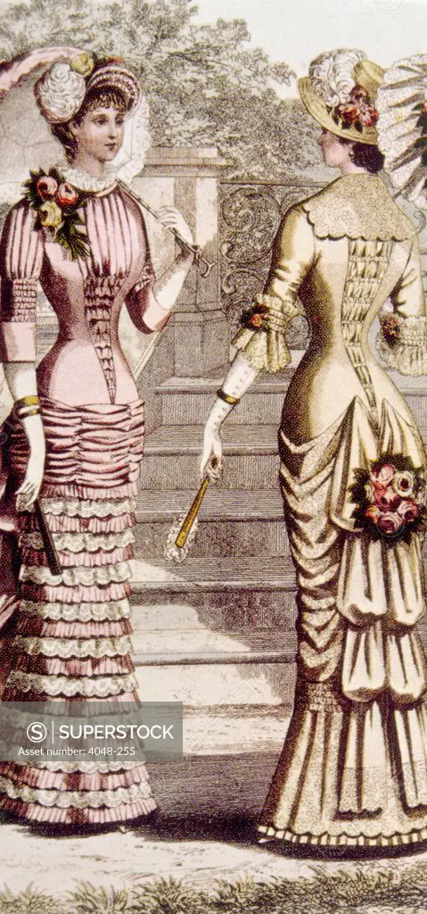 Women's fashion, circa 1880s. Photo: Courtesy Everett Collection
