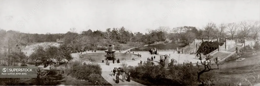 New York City, the Terrace, Central Park, circa 1902.