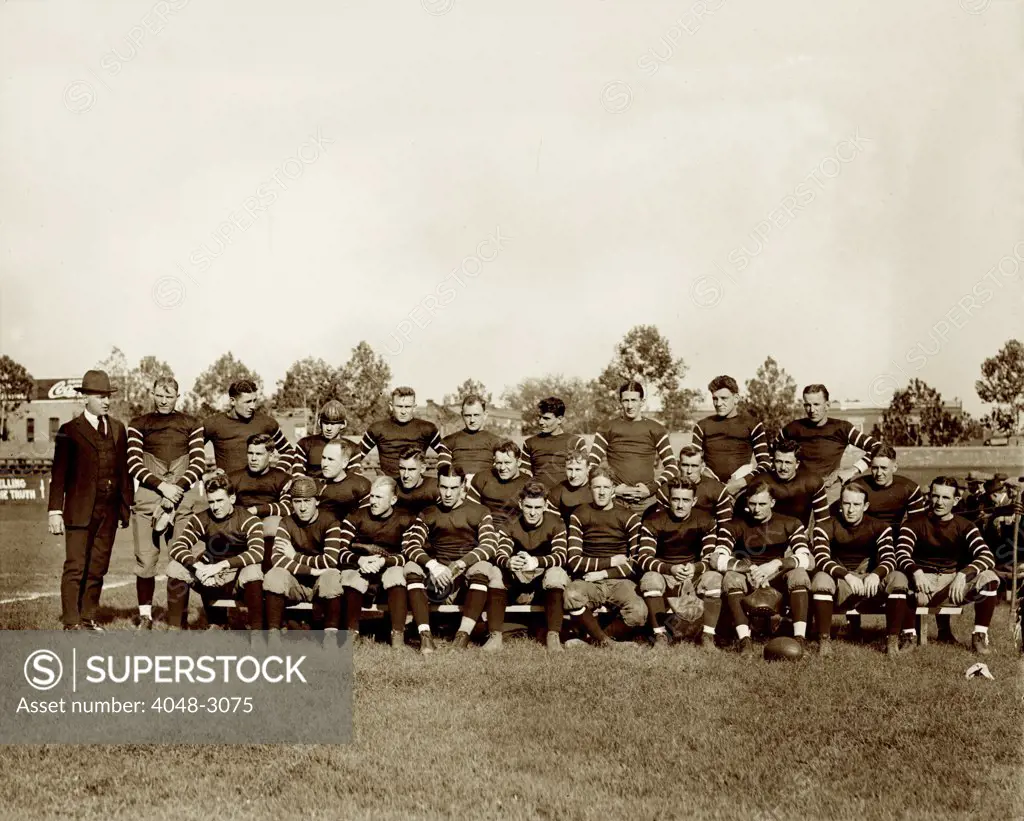 Football, Washington professional football team, circa 1921.