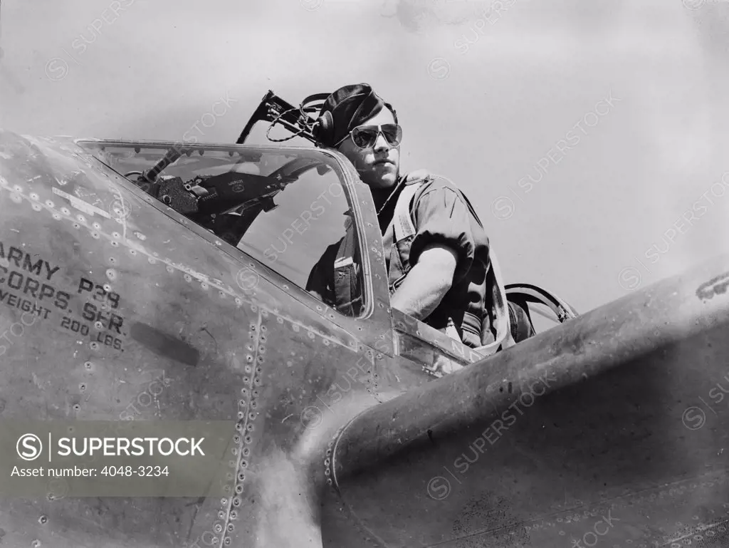 World War II, U.S. pilot, circa 1940-1946.