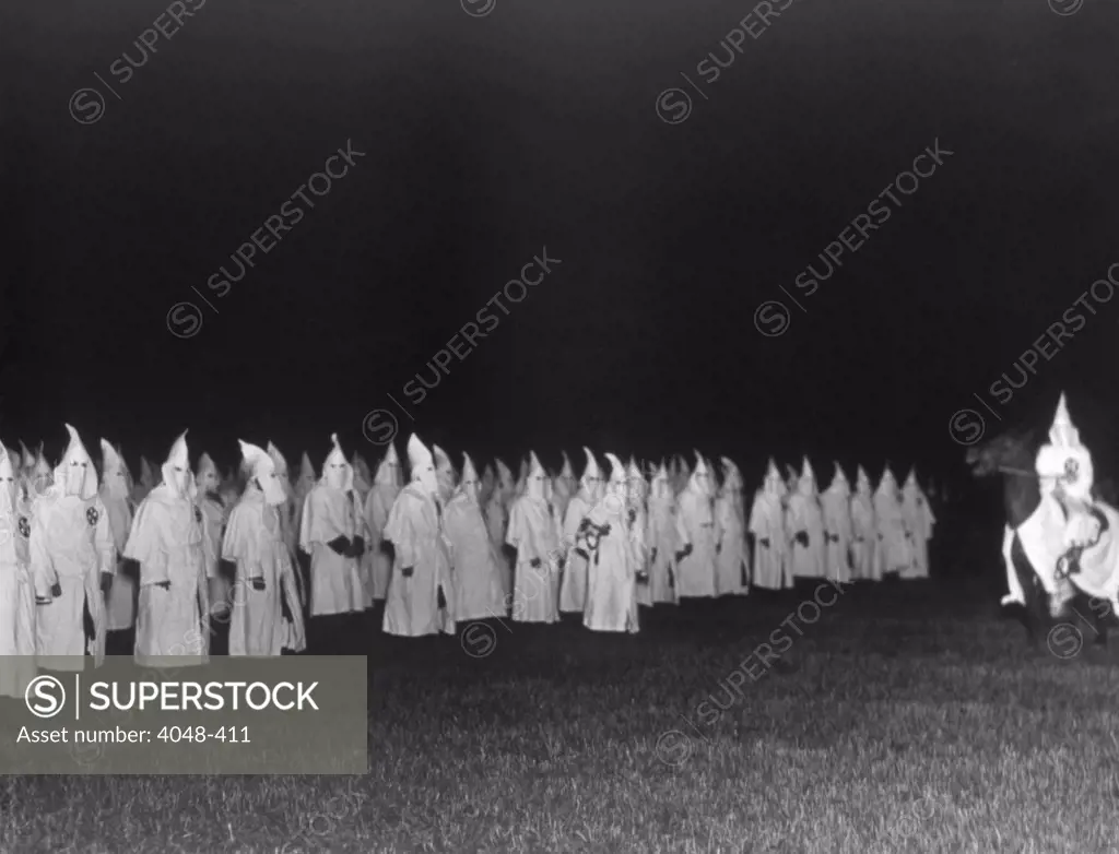 Ku Klux Klan parade in New York State, 1924