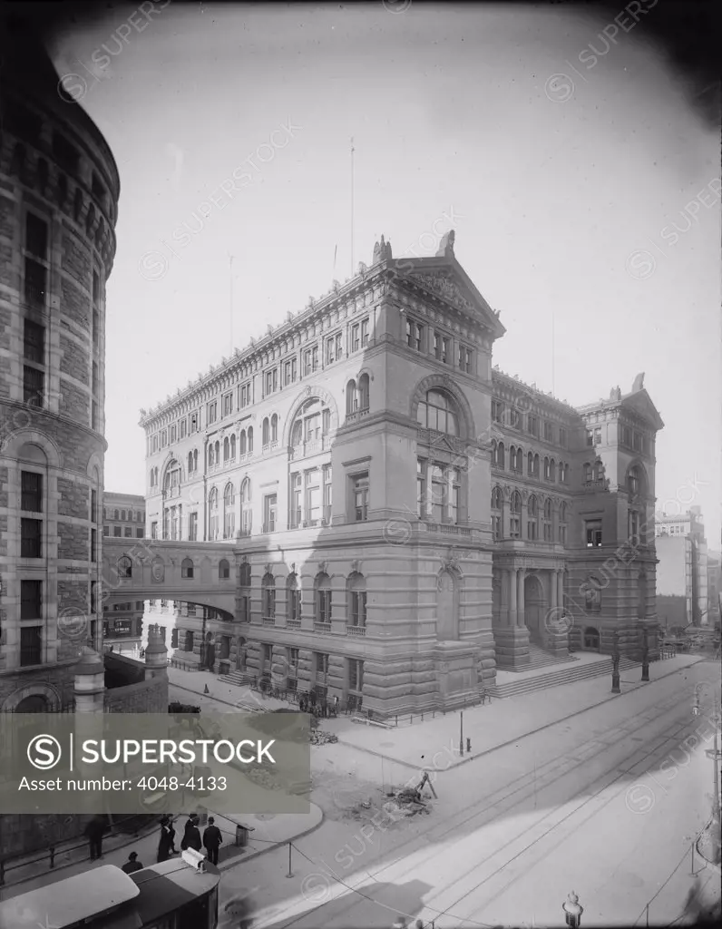 New York City, criminal courts building, photograph circa 1900s-1920s.