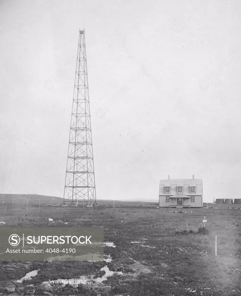 Wireless station, Nome, Alaska, photograph by Lomen Brothers, 1916