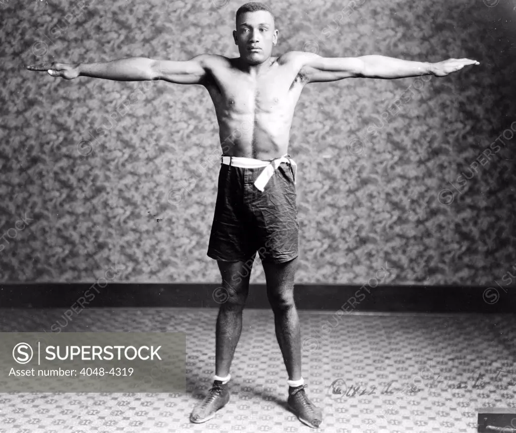 Boxing. Boxer Tut Jackson, ca. 1922.