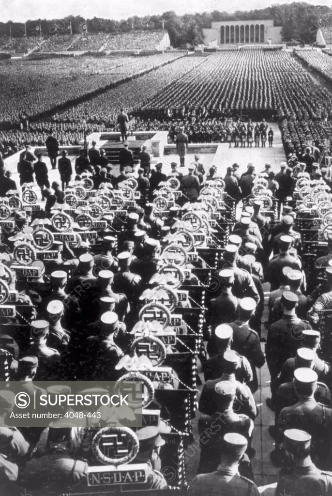 Nazi Germany, Reichsparteitag (Nuremberg Rally), Nuremberg, 1935.