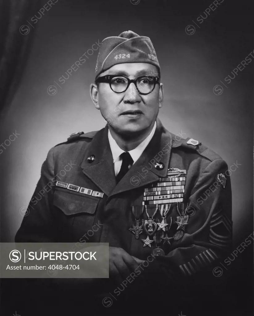 Army Master Sgt. Woodrow Keeble. ca. 1950s