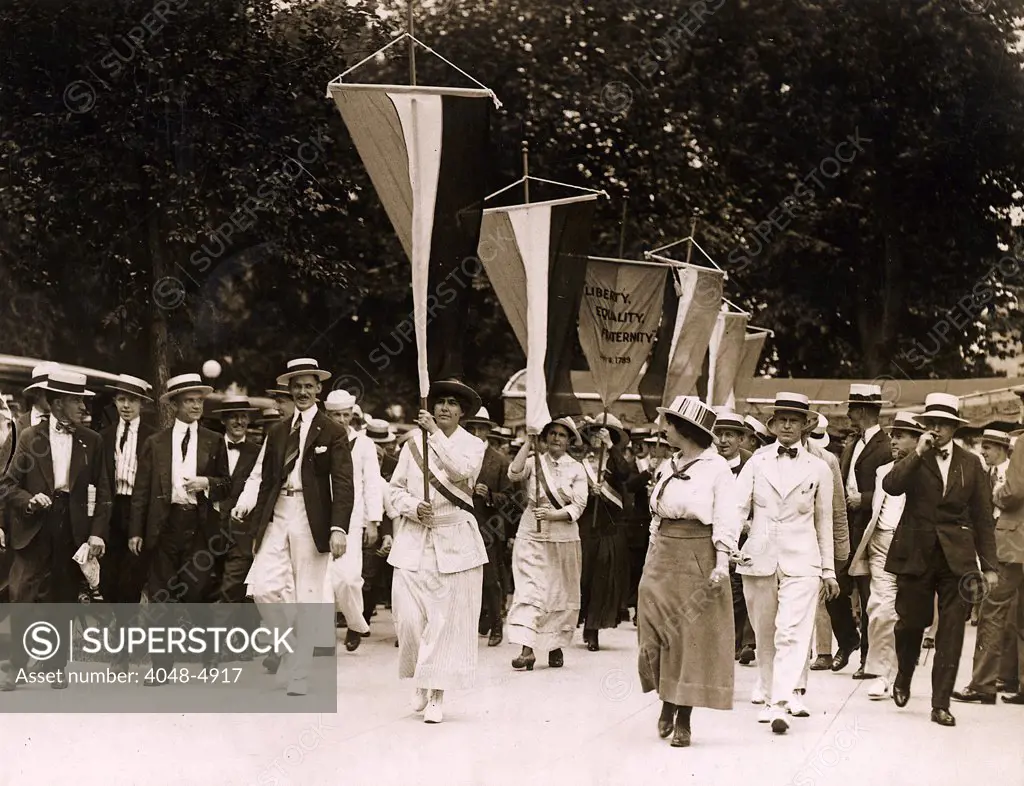 Bastille Day spells prison for sixteen suffragettes who picketed the White House. July 19, 1917