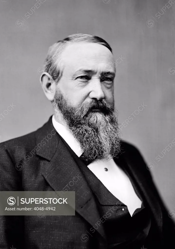Benjamin Harrison, President of the United States. Photograph, ca. 1870s