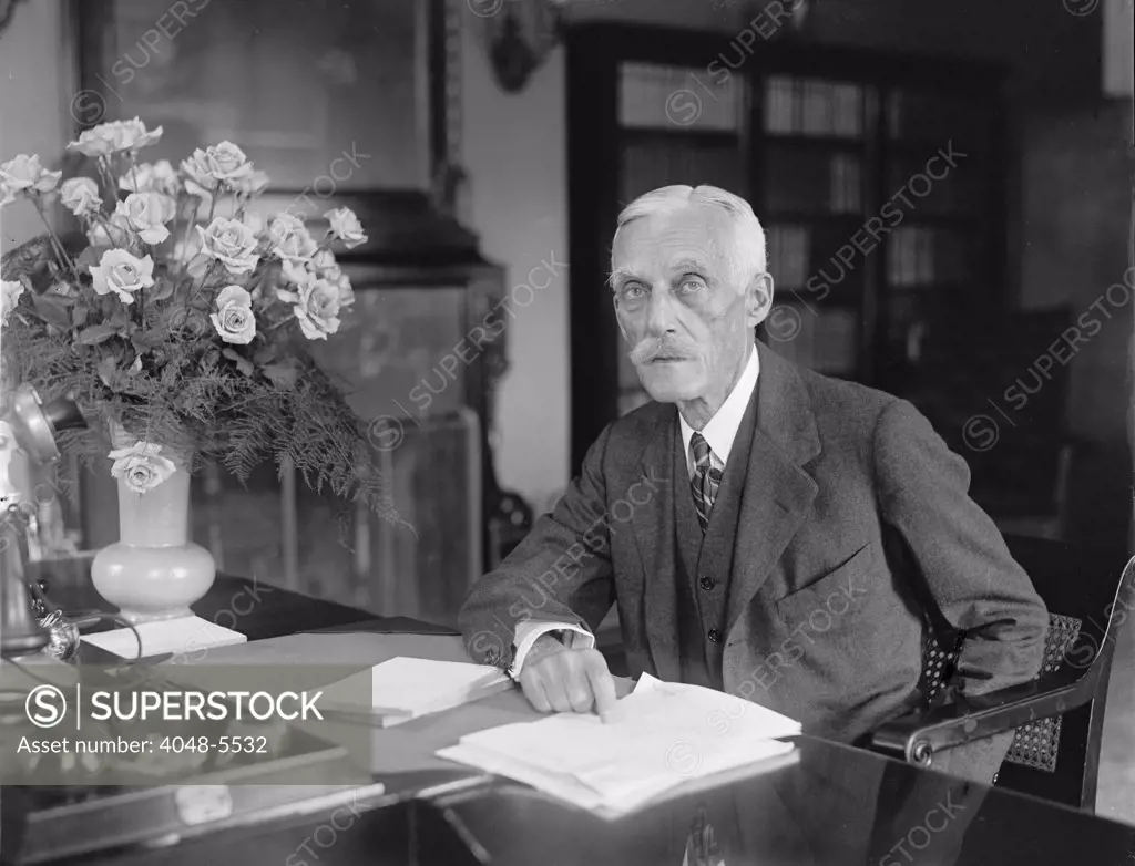Secretary of the Treasury Andrew Mellon, (1855-1937) secretary of the Treasury (192132) who reformed the tax structure of the U.S. government in the 1920s. 1926 Portrait.