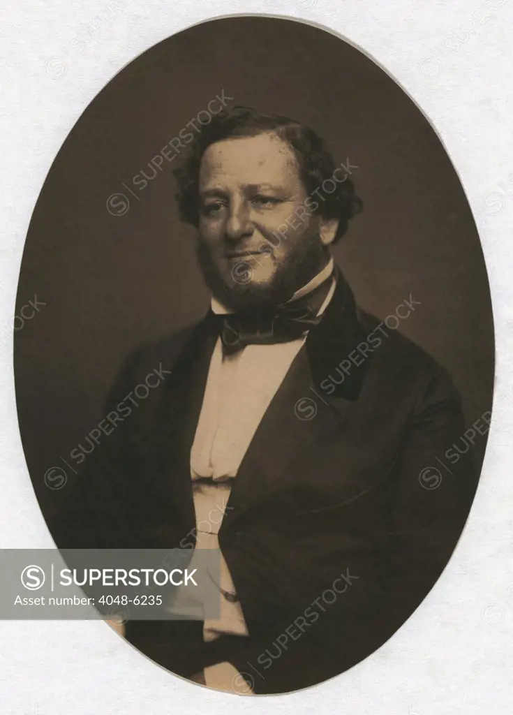 Judah P. Benjamin (1811-1884), was the first professing Jew elected to the U.S. Senate. He represented Louisiana and held three cabinet positions in the Confederate government during the U.S. Civil War. He continued his successful legal career in England after 1865.