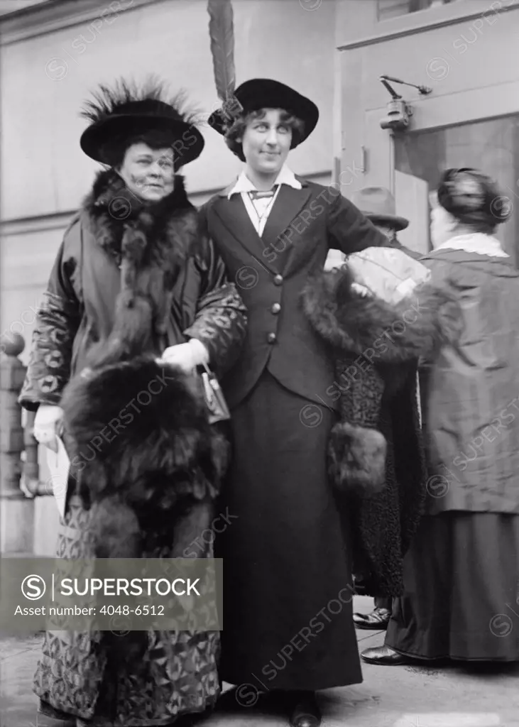 Alva Vanderbilt Belmont and Inez Milholland were wealthy Women's suffrage activists. Belmont was a major funder of the movement to pass the 19th Amendment granting women the right to vote. 1913.
