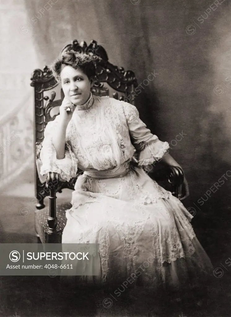 Mary Church Terrell (1863-July 1954) was an African American writer and socially prominent Washington D.C. civil rights activist. She personally lobbied U.S. Presidents during the Jim Crow era. Ca. 1895.