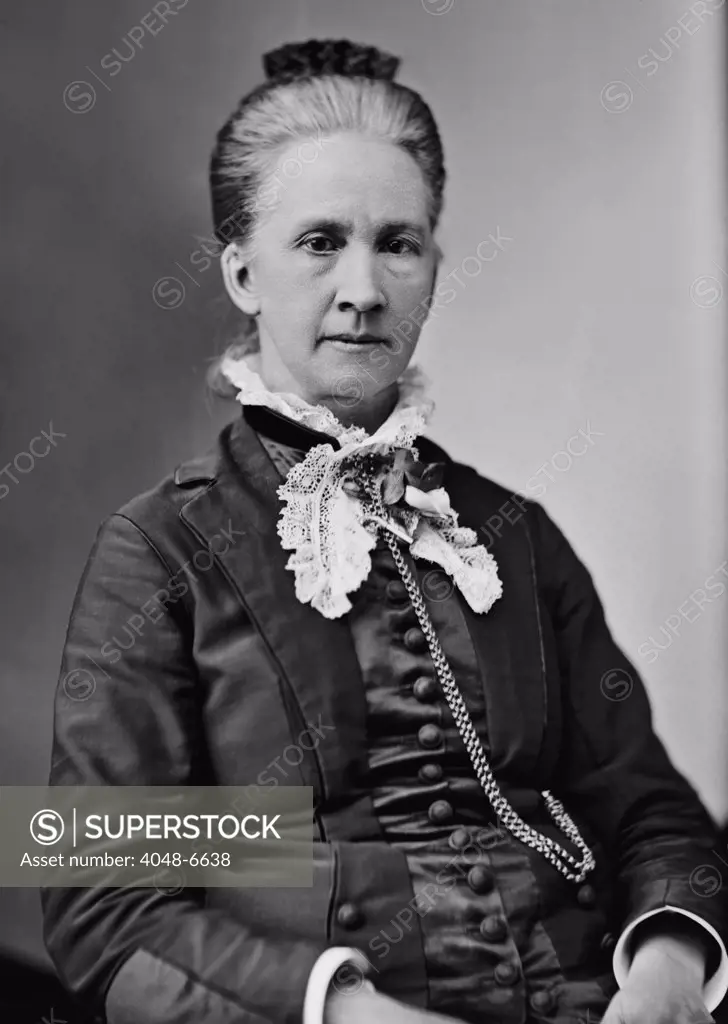 Belva Lockwood (1830-1917), was a lawyer, politician and life long feminist. In 1879, she became the first women to be allowed to practice before the U.S. Supreme Court and ran for president in 1884 and 1888 on the ticket of the National Equal Rights Party.