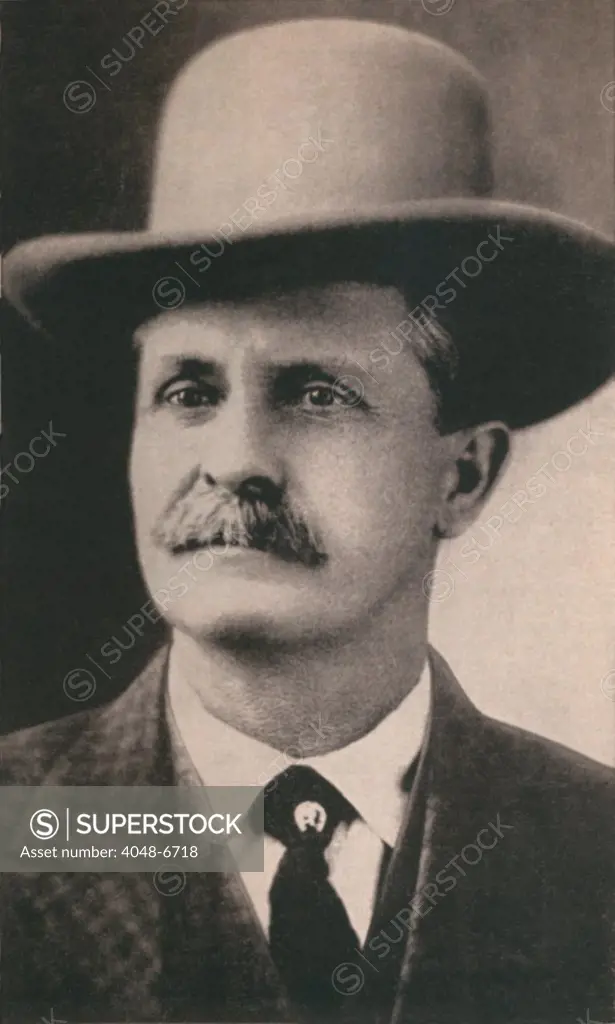 William 'Bill' Tilghman (1854-1924), fought with Wyatt Earp during the Dodge City War (dates), went on the become a deputy US Marshal, in Oklahoma Territory. With fellow Marshalls, Heck Thomas and Chris Madsen, known as the Three Guardsmen they made 300 arrests. In 1915, he co-wrote, directed, and starred in the movie THE PASSING OF THE OKLAHOMA OUTLAWS. He died on November 1, 1924, after being shot by Wiley Lynn, a corrupt Prohibition Agent.