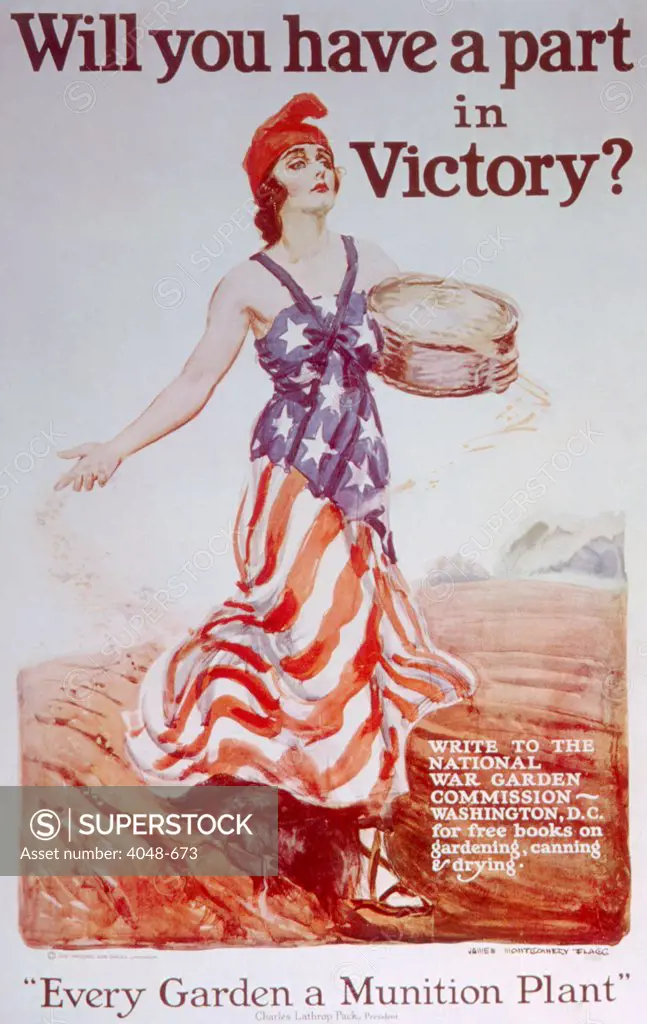 World War I American homefront poster by James Montgomery Flagg, 1918