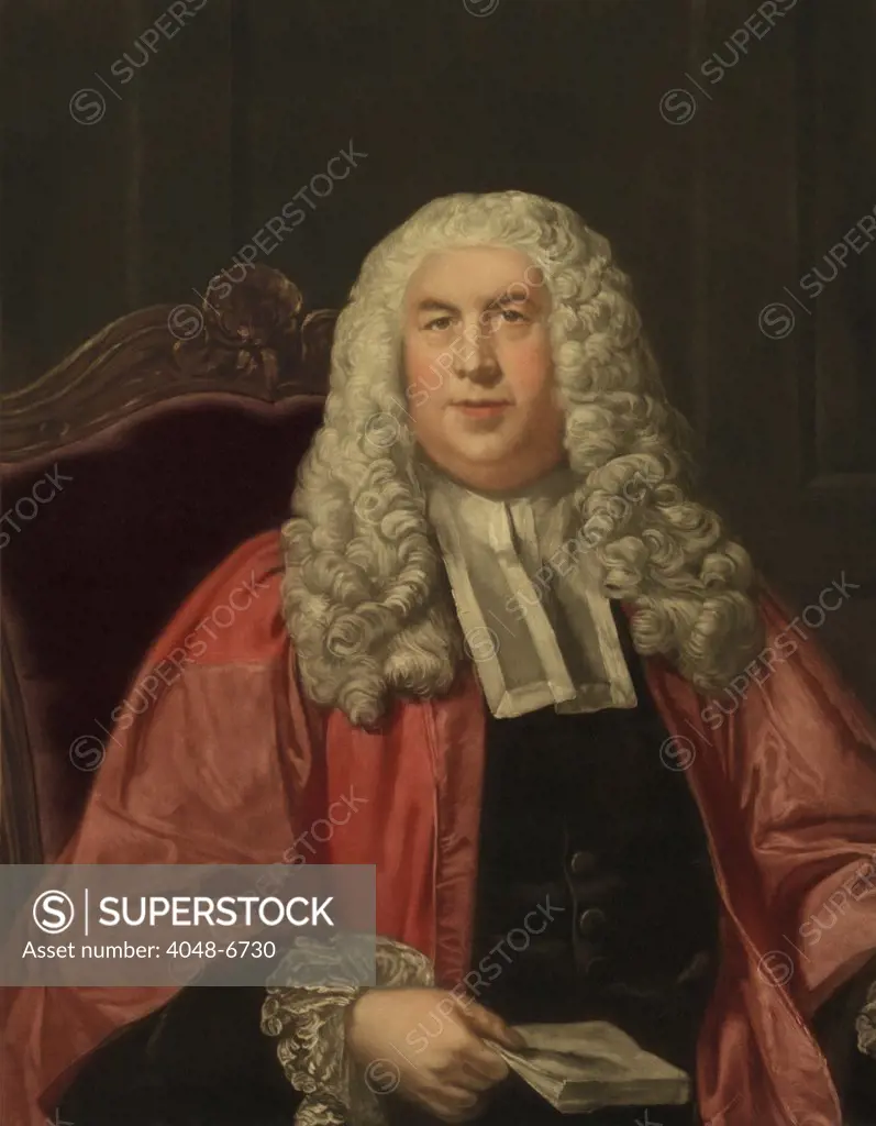 Sir William Blackstone (1723-1780), English jurist and author of COMMENTARIES ON THE LAWS OF ENGLAND (1765-1769), a classic historical study of the English common law.