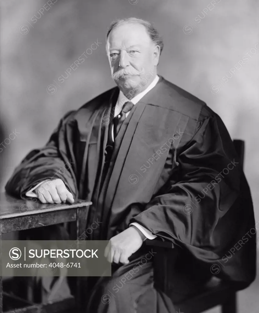William Howard Taft (1857-1930), tenth Chief Justice of the United States Supreme Court from 1921 through 1930. The former one-term Republican president was appointed by Warren Harding.