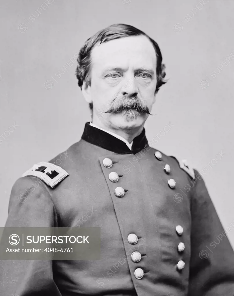 Daniel E. Sickles (1817-1914) as a Major General in the Union Army who fought at Gettysburg. In spite of the honor killing of his first wife's lover in 1859, he had a successful public career. Photo by the Mathew Brady Studio.