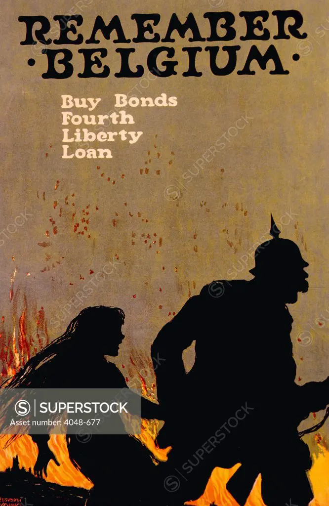 World War I American war bond poster by Ellsworth Young, 1918