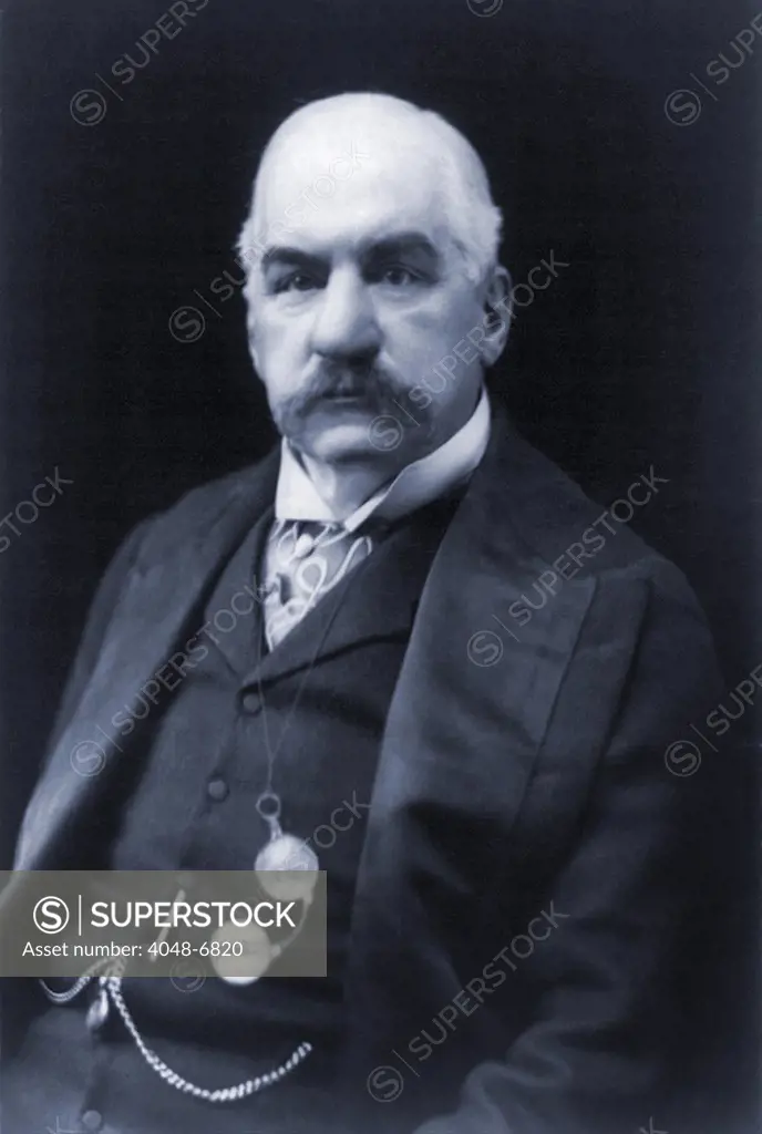 J.P. Morgan (1837-1913) American banker and financier. He provided capital to the steel and electric industries and acted as U.S. central banker during the Panic of 1907.