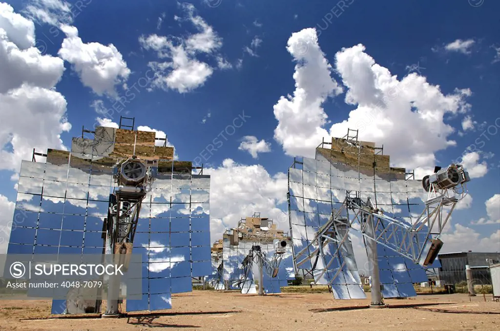 Experimental solar energy system in 2008, is part of a U.S. government technology research at Sandia National Laboratory.