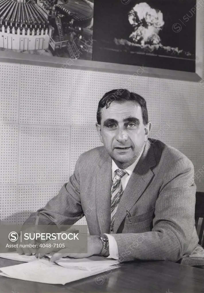 Edward Teller (1908-2003), in 1958, as Director of Lawrence Livermore National Laboratory.