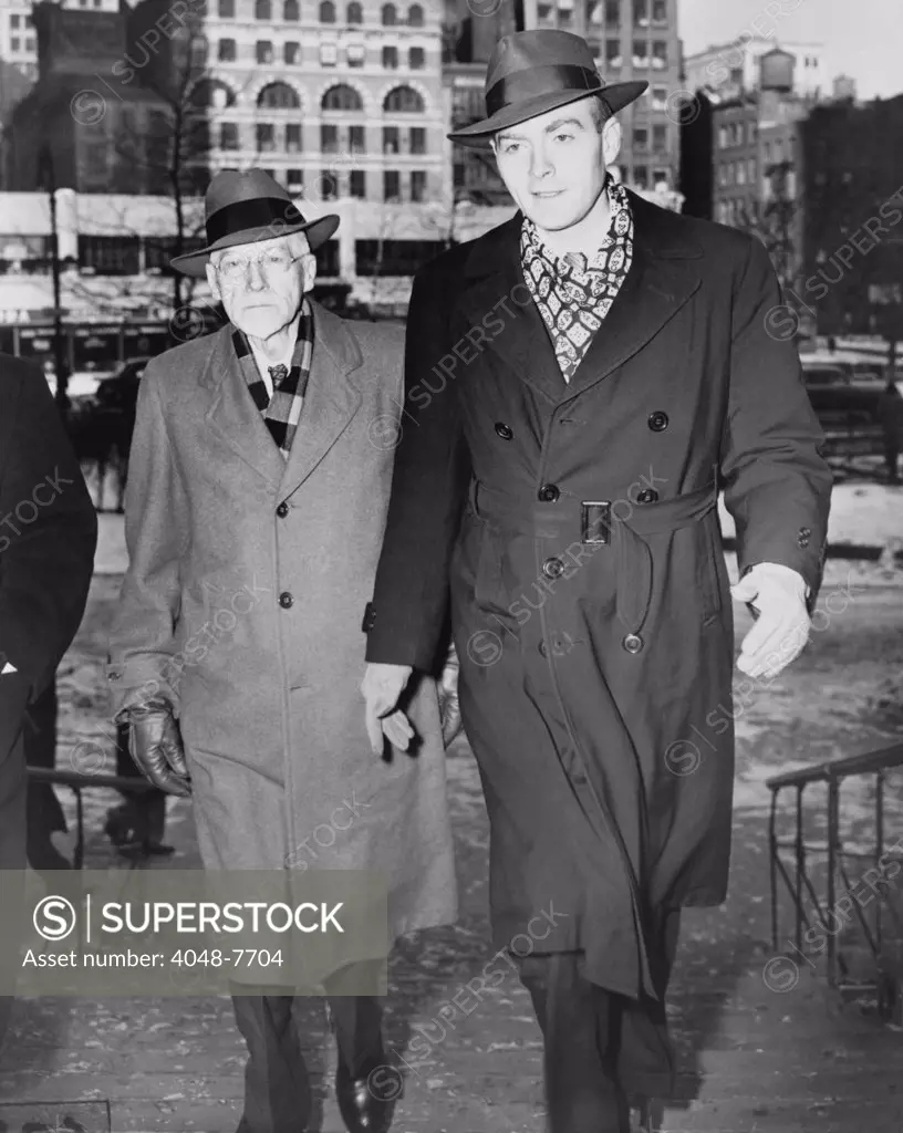 William Walter Remington 1917-1954 on right was an U.S. government economist accused of espionage by the Soviet spy and defector Elizabeth Bentley. He was convicted of perjury and murdered while serving his sentence in Lewisburg Federal Penitentiary i