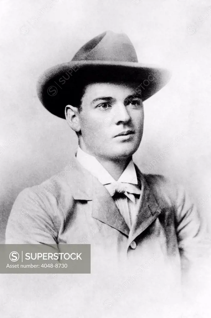 Herbert Hoover as a 23 year old young mining engineer in Western Australia. He worked from Bewick, Moreing & Co., a London-based mining company. 1898.