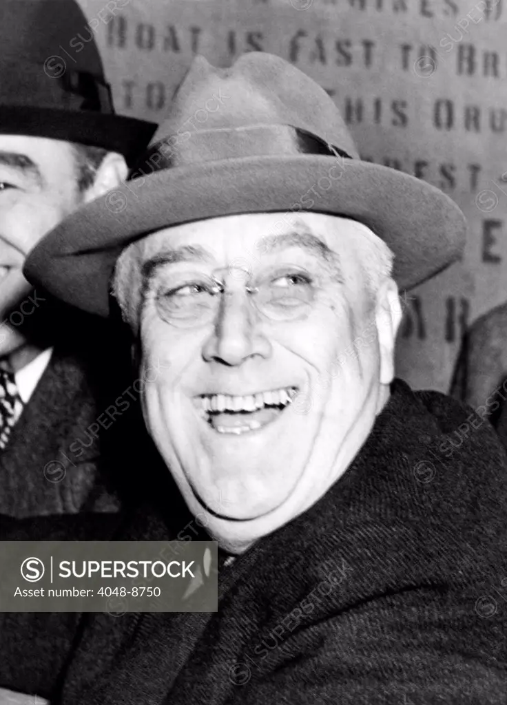 President Franklin Roosevelt in New York to break ground for the $80,000,000 Brooklyn-Battery Tunnel project. Oct. 28, 1940.