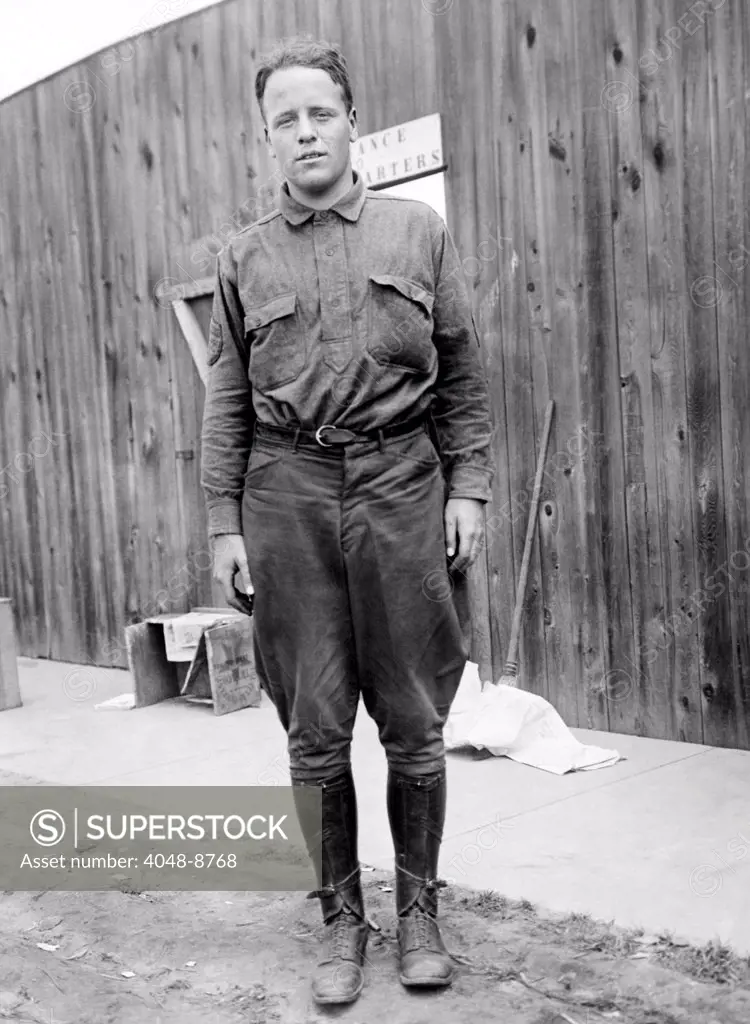 Lt. Quentin Roosevelt, son of former Theodore Roosevelt. He joined the United States Army Air Service in World War I and was killed in aerial combat over France on July 14, 1918.
