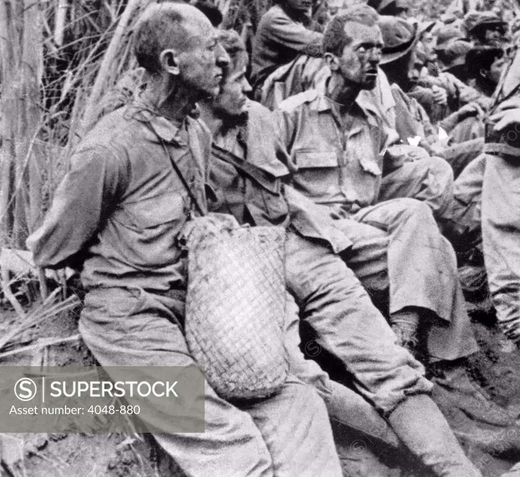 World War II, The Bataan Death March, American prisoners in the Philippines, 1942