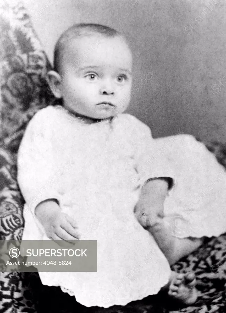 Harry Truman baby picture. He was born on May 8, 1884.