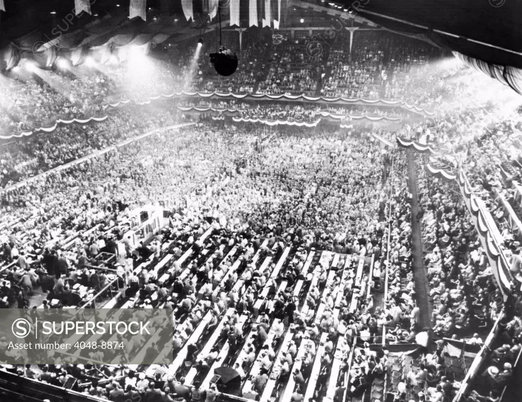 First session of the 1952 GOP National Convention in Chicago. July 7, 1952