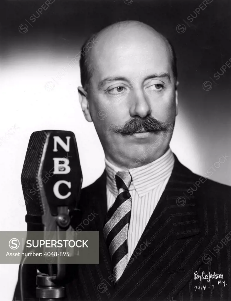 Sir Adrian boult, conductor of the BBC Symphony Orchestra, in a 1938 portrait.