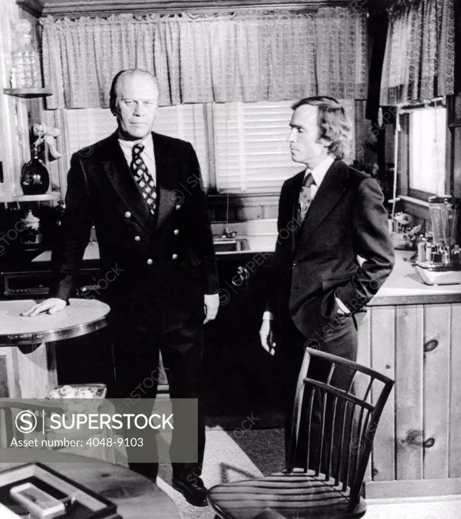 Vice President Gerald Ford in the kitchen of his Alexandria, Virginia, home with talk show host Dick Cavett. It was part of a 90 minute television interview broadcast on Jan. 10, 1974.
