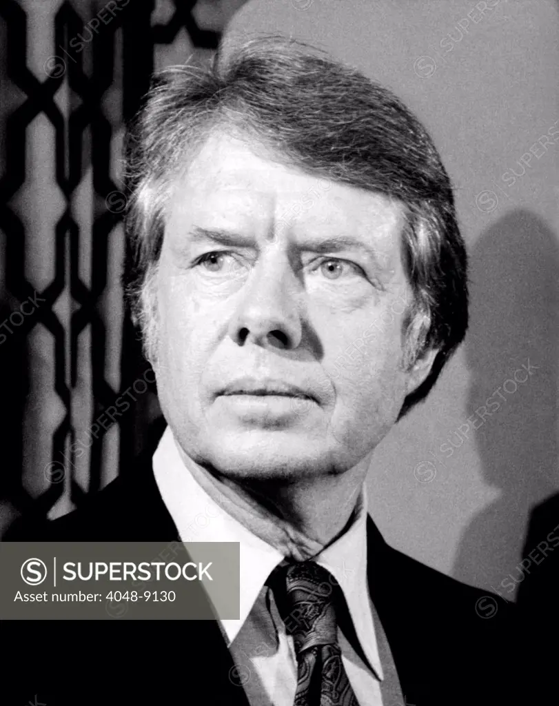 Georgia Governor Jimmy Carter during the his Democratic Primary campaign. March 21, 1976.