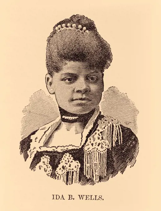 Ida B. Wells, woodcut, 1891