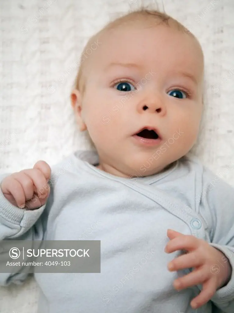 Surprised newborn baby