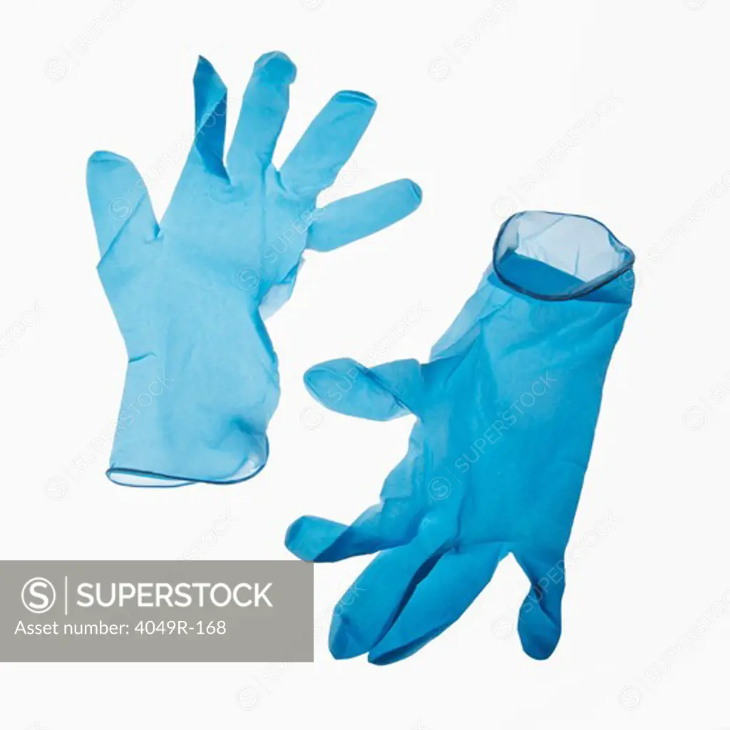 Close-up of a pair of washing up gloves