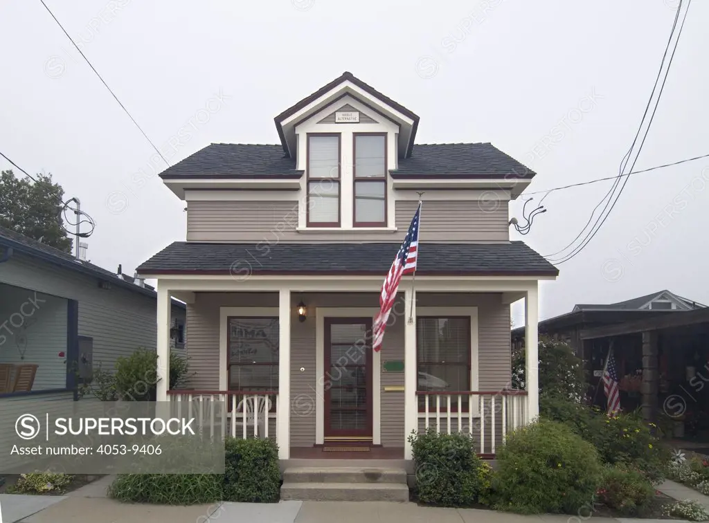 Exterior view two story American Craftsman styled bungalow