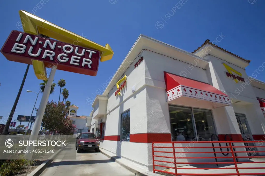 In-n-Out Burger, Sunset Boulevard, Hollywood, Los Angeles, California, USA