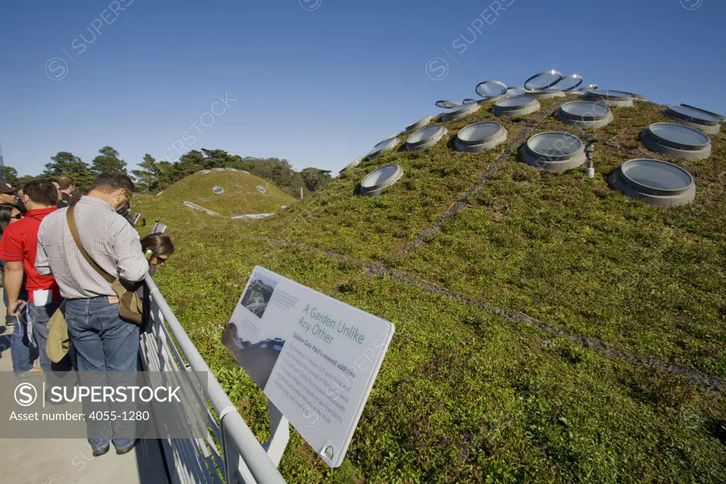 The Living Roof, California Academy of Sciences, Golden Gate park, San Francisco, California, USA