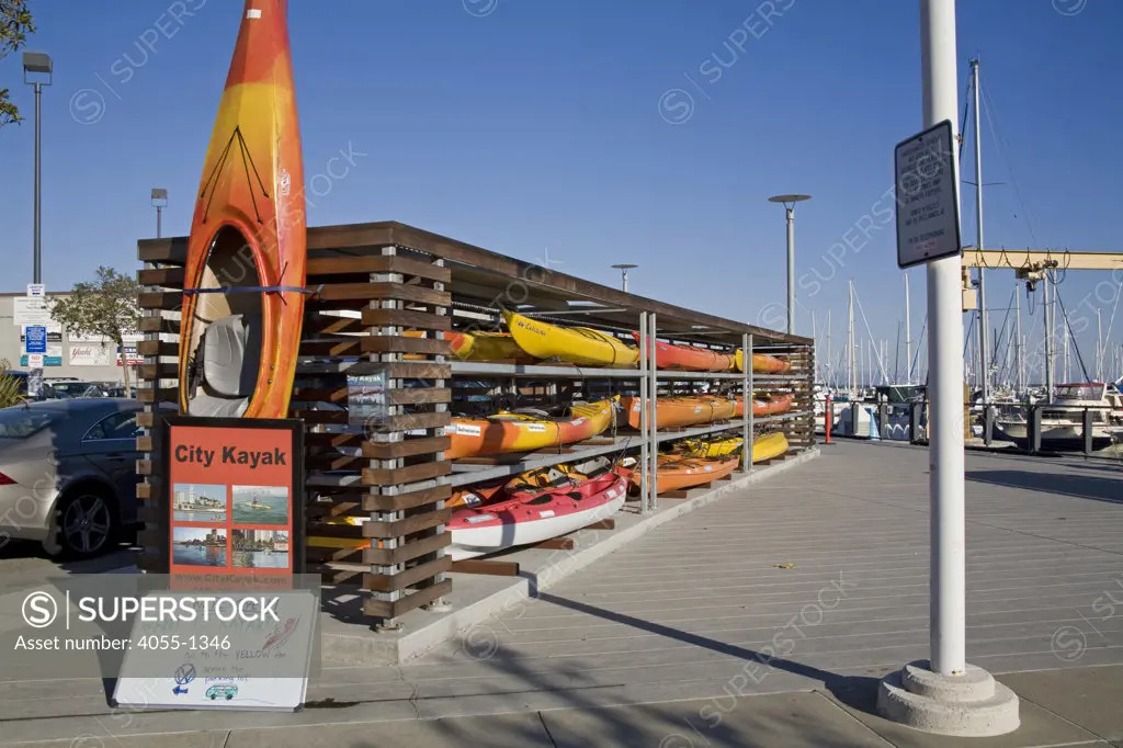 City Kayak, Embarcadero, South Beach, San Francisco, California, USA
