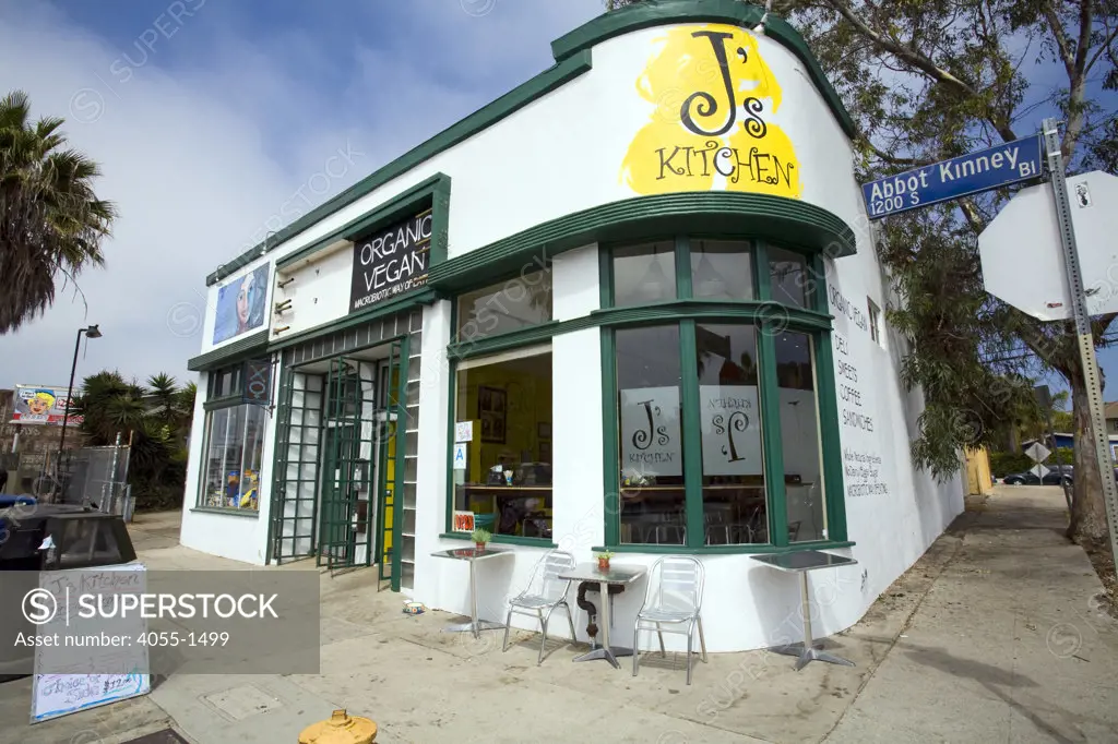Vegan Restaurant, Abbot Kinney Blvd, Venice Beach, Los Angeles, California, USA